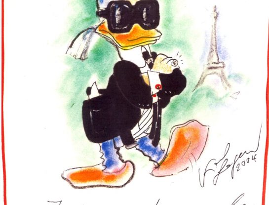 Disney y Karl Lagerfeld convierten al Pato Donald en personaje tendencia de moda