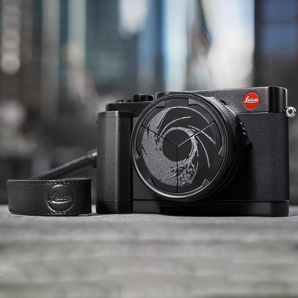La tapa de la lante de la cámara D-Lux 7 de Leica imita el caño de pistola icónico de 007. 