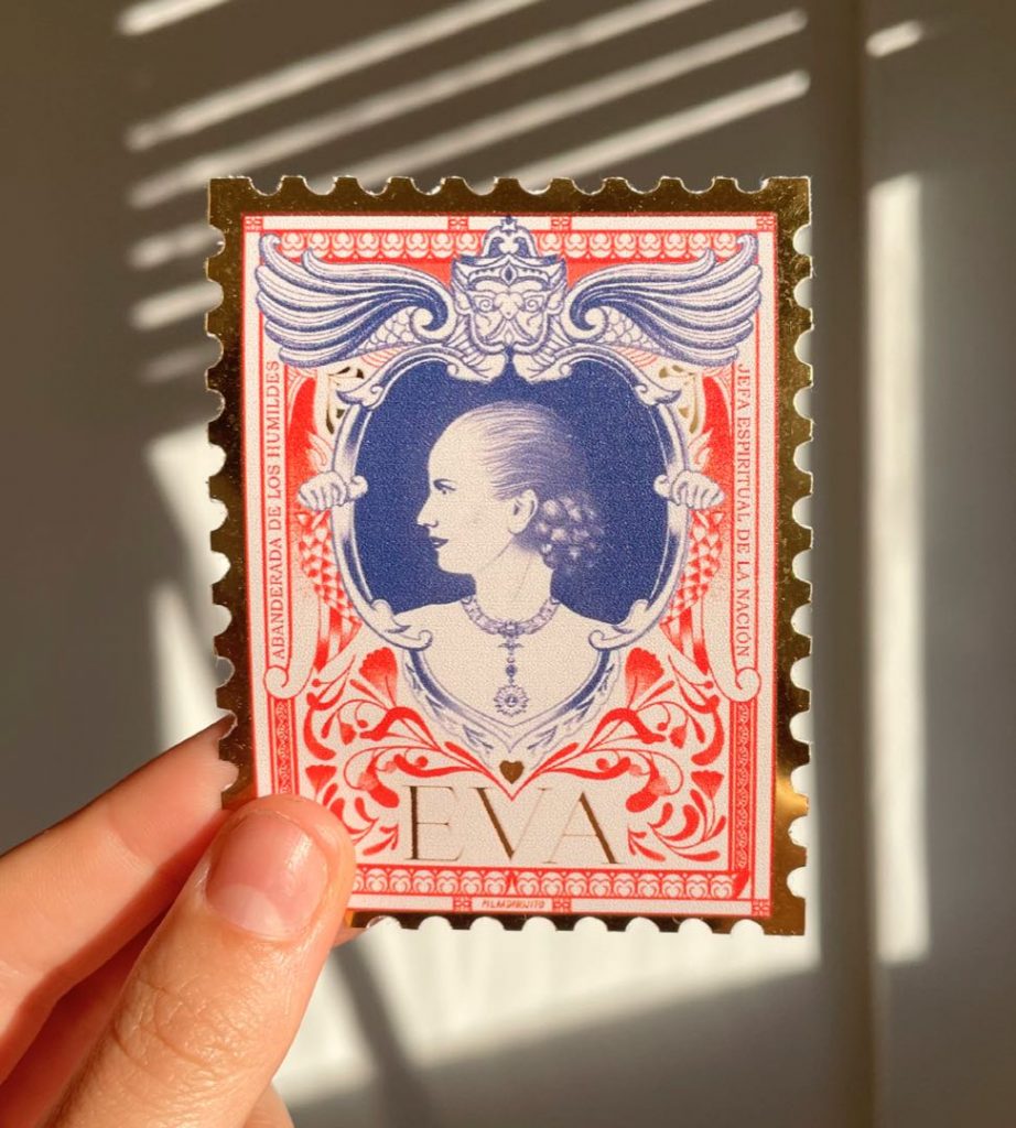 El sello de Eva Perón de Pilar Viega. 