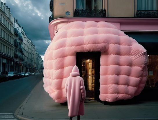 El artista argentino Andrés Reisinger tiñe de rosa París, Nueva York y Londres