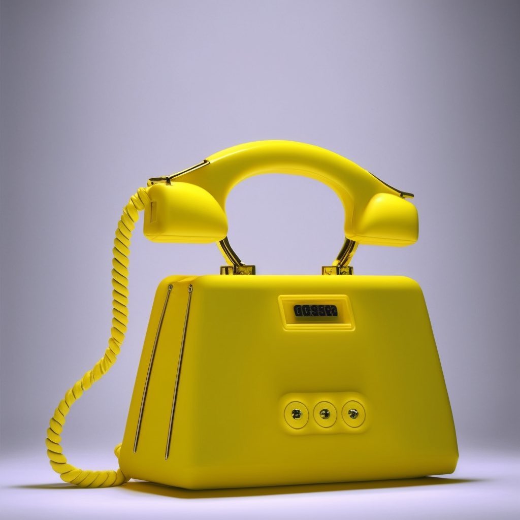 El teléfono amarillo es el accesorio retro ¡más moderno! 