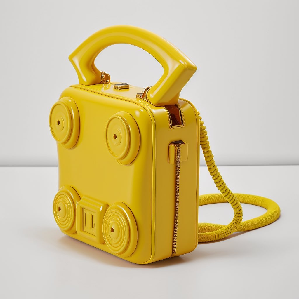Un mini “The Telephone Bag” de la colección de Shail Patel. 