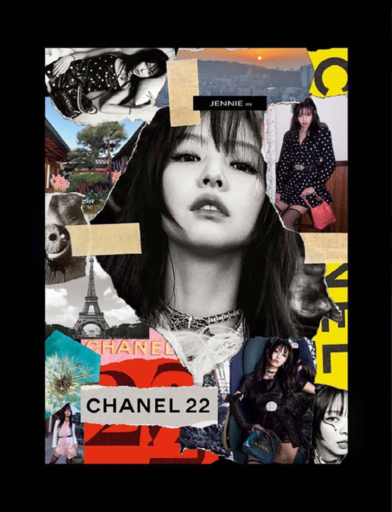 Jennie de BlackPink en la campaña de Bag 22 de Chanel. 
