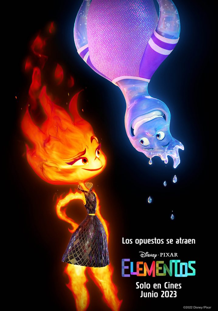El póster de "Elementos", la nueva película de Disney y Pixar de 2023. 