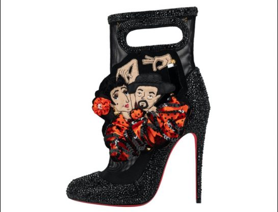 Christian Louboutin celebra su suela roja "ícono de moda" junto con la actriz Rossy de Palma
