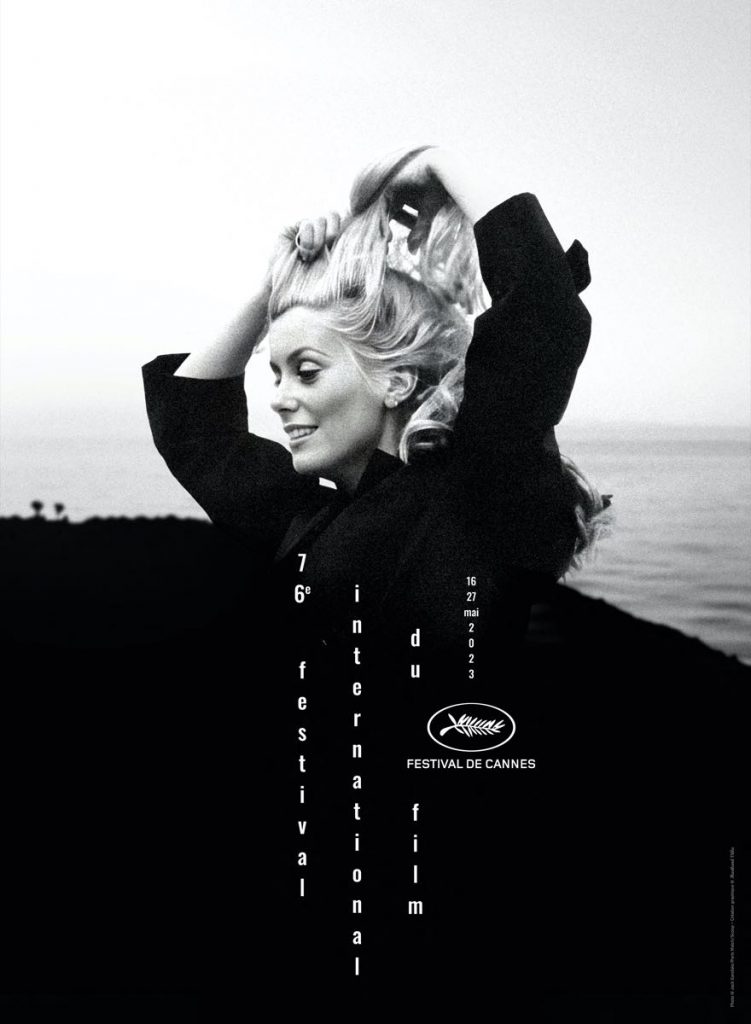 El póster oficial del Festival de Cannes protagonizado por Catherine Denueve. 