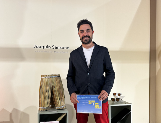 Entrevista con Joaquín Sansone, el diseñador argentino premiado en la Feria de Milán 2023