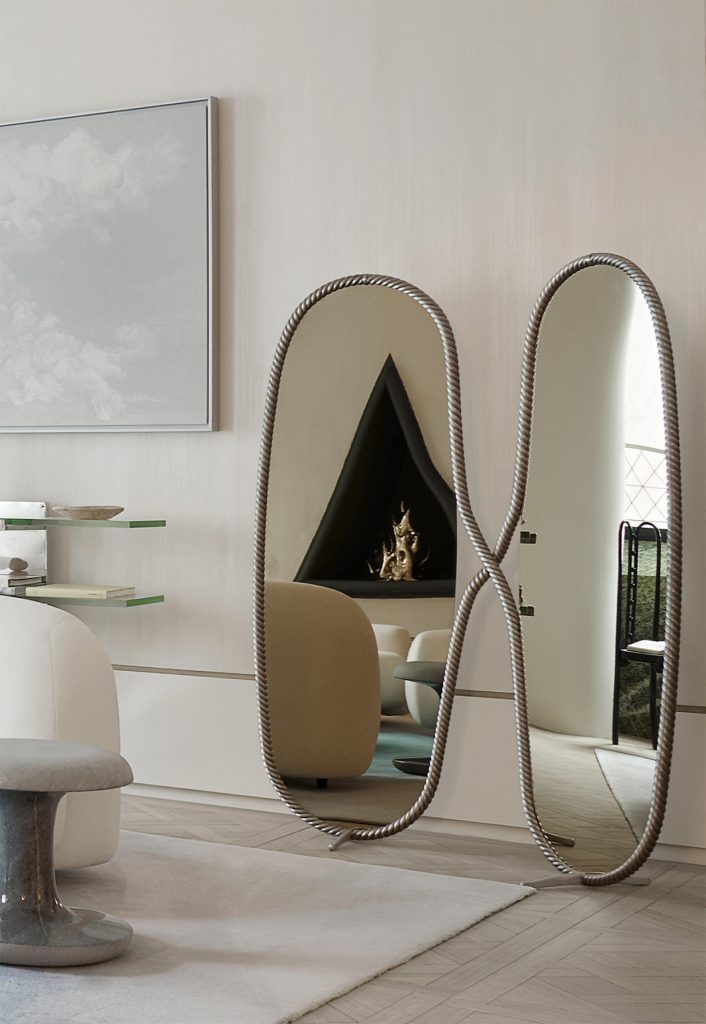 Los espejos siameses diseñados por Mathieu Lehanneur.