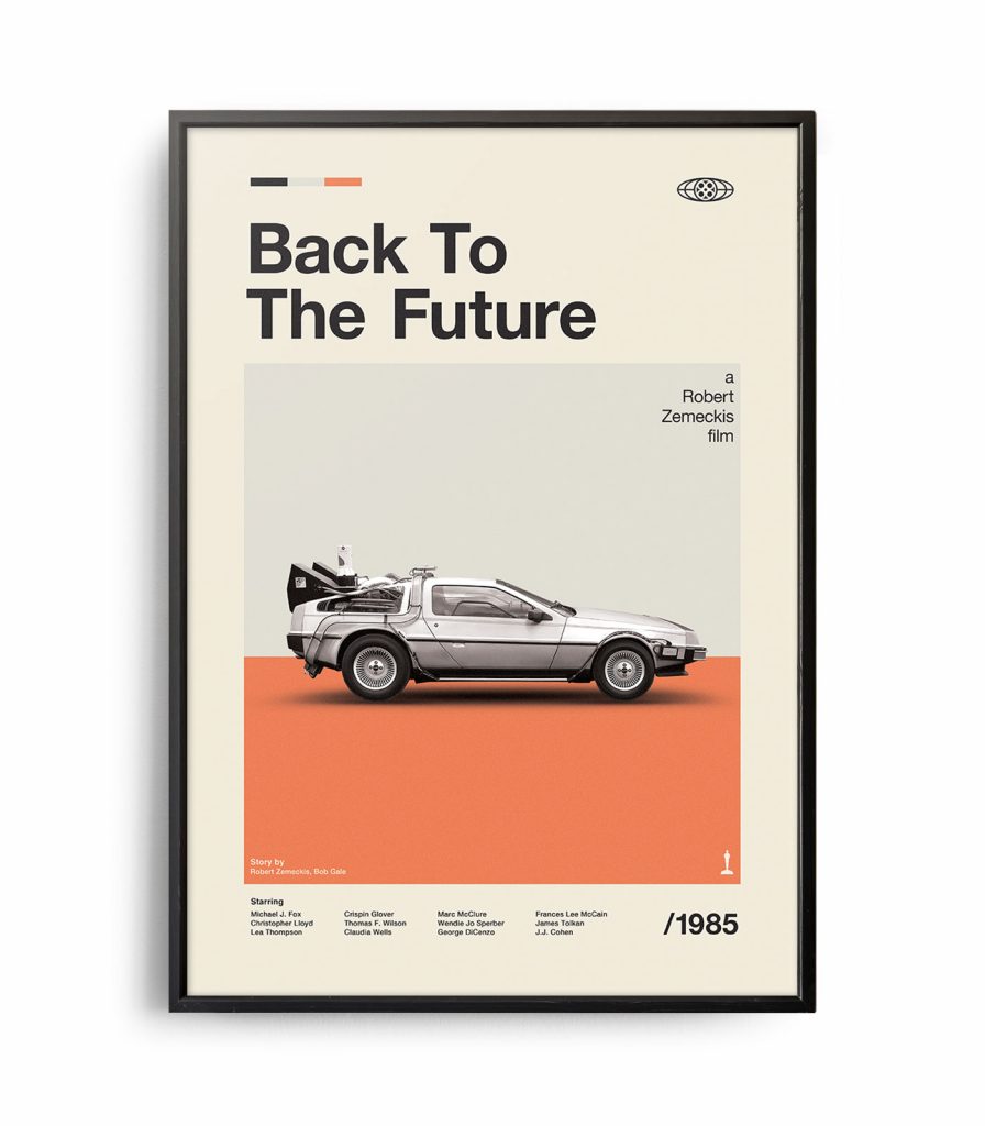 El auto del clásico de los ´80 "Volver al futuro", un ícono de la fantasía del auto volador. 