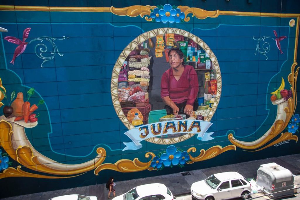Mabel Vicentef realizó un homenaje a “Juana”, una mujer ícono del barrio.