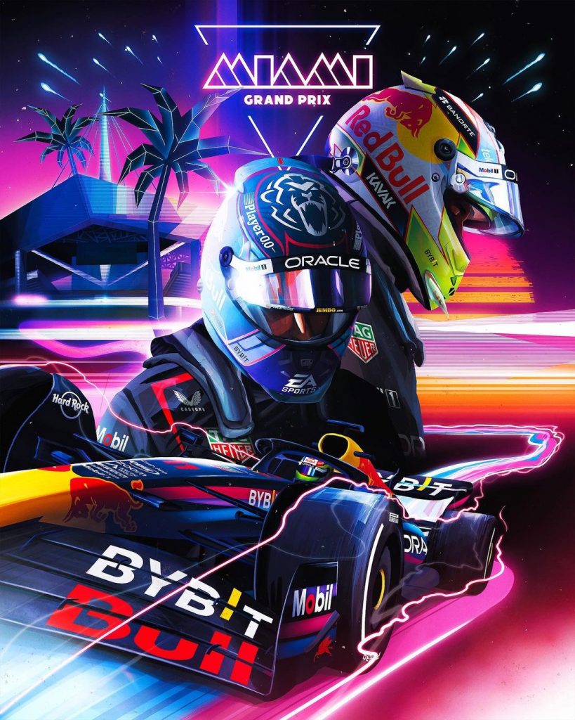 Red Bull se basó en la identidad visual de la serie “Miami Vice” (División Miami).