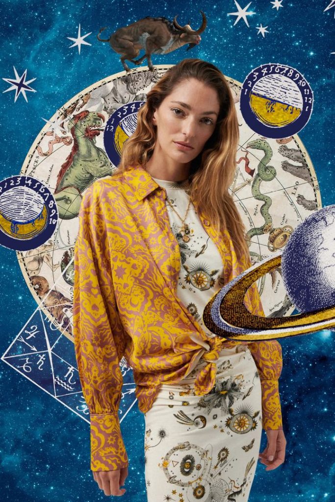 Sofia Sanchez de Betak, con inspiración en el tarot y la astrología. 