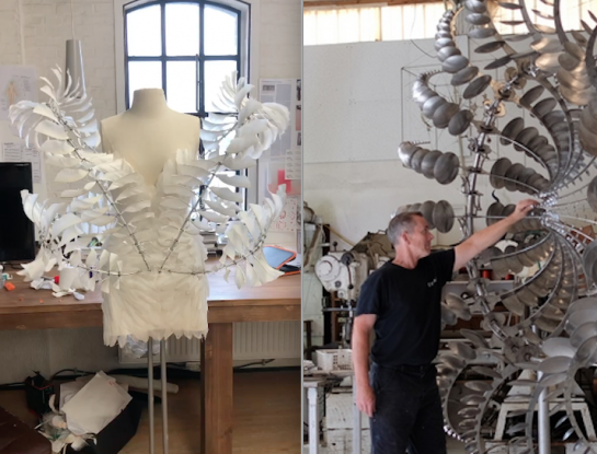 Cuando Iris Van Herpen conoció a Anthony Howe: la fusión de moda y arte definitiva