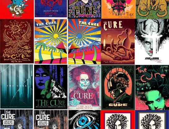 Así son los pósters gráficos de la gira de The Cure que enloquecen a sus fans