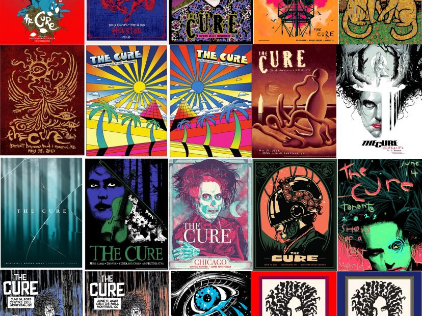 Así son los pósters gráficos de la gira de The Cure que enloquecen a
