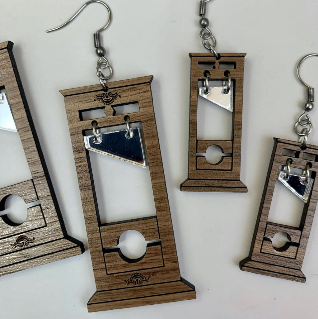 Las mini guillotinas aros diseñadas por Jason Clark. 