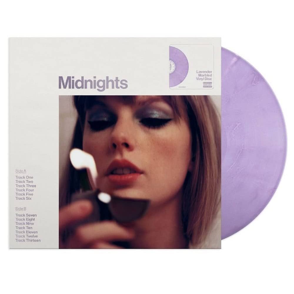 La edición especial de Taylor Swift, con un vinilo de "Midnight" color lavanda. 