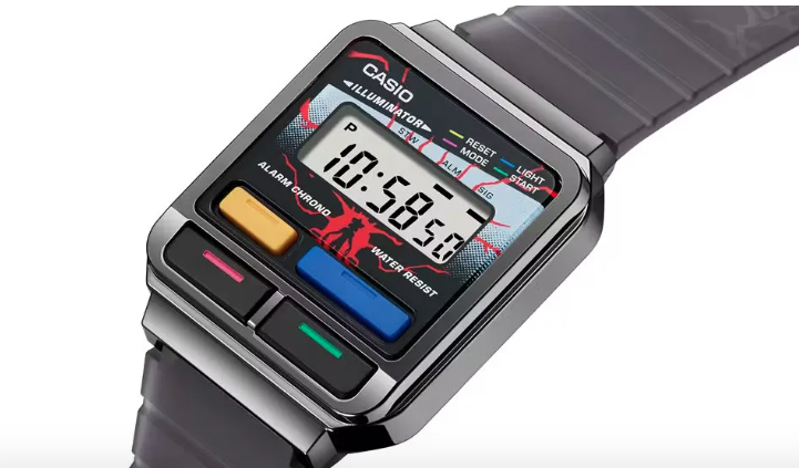 El reloj Casio de Stranger Things, con la estética de los años 80. 