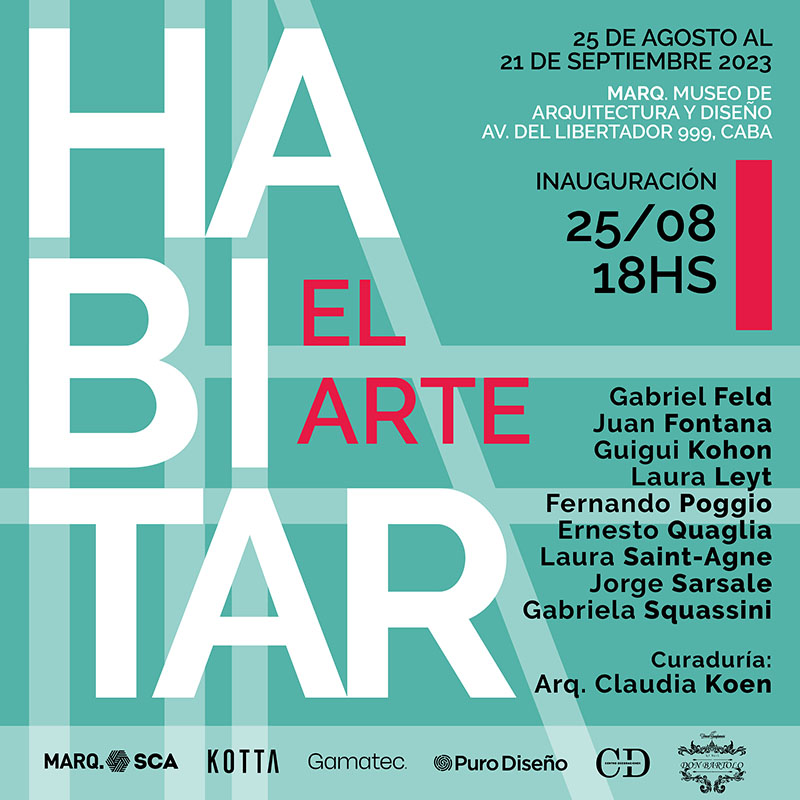 “Habitar el Arte” es una muestra de artistas formados en el diseño y la arquitectura. 