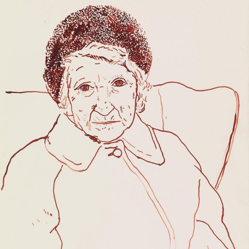 La muesta “David Hockney: Drawing from Life”  en la National Portrait Gallery será en noviembre próximo. 