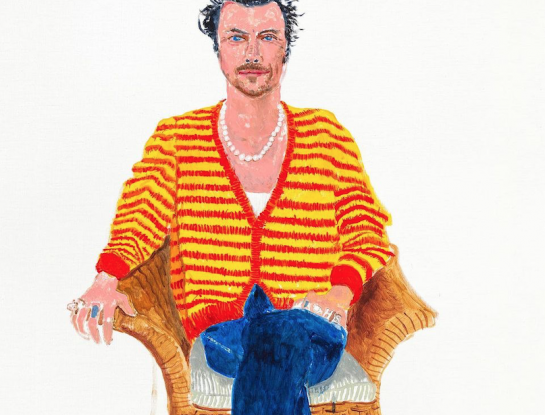 El legendario artista David Hockney hizo un retrato de Harry Styles