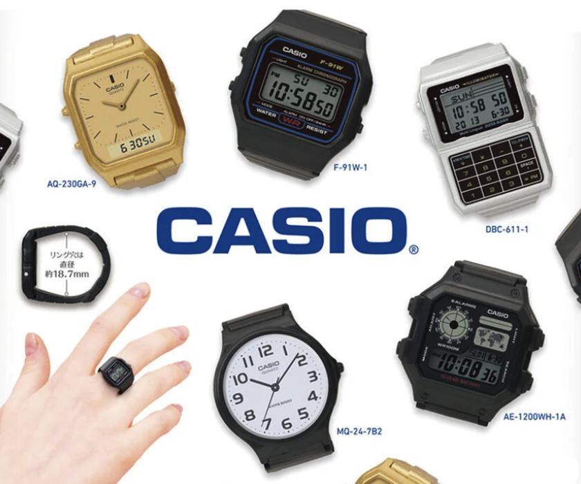 La línea Casio Watch Ring Collection 2023 completa. 