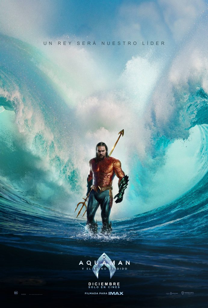 El póster oficial de Aquaman y el Reino Peridido. 