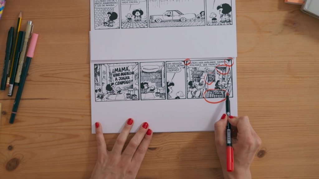 Mafalda es un símbolo de la historieta argentina. 
