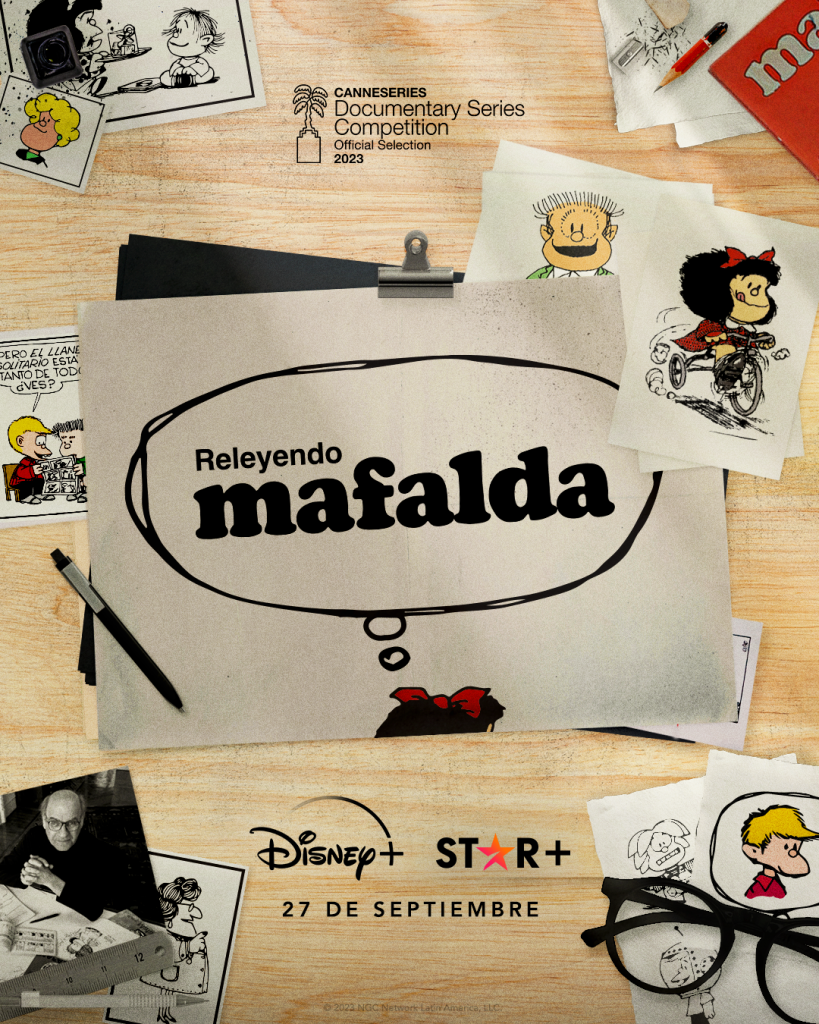 El póster oficial de “Releyendo: Mafalda”. 