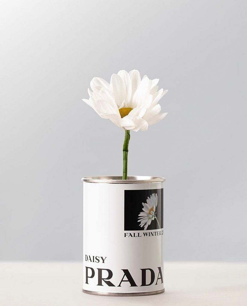 “In Conversation with a Flower” es el nombre de la campaña "florecida" de Prada. 