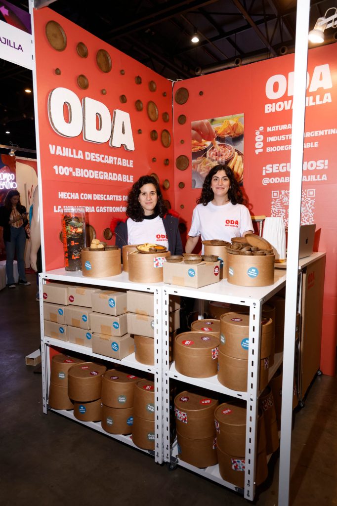 El stand de ODA biovajilla sustentable, un proyecto reconocido por su innovación e inspiración sustentable. 