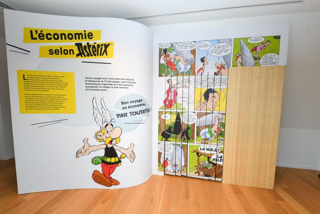 La exposición “La Economía según Astérix” en París. 