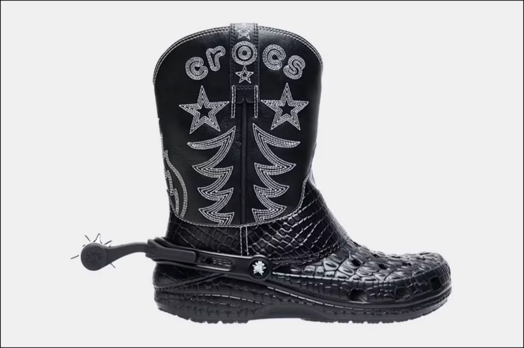 Así son las Classic Cowboy Boots de Crocs. 