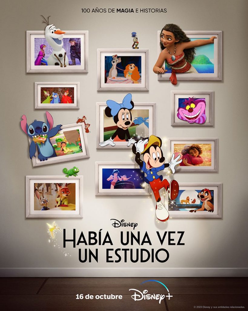 El póster oficial del corto "Había una vez un estudio", disponible en Disney +. 