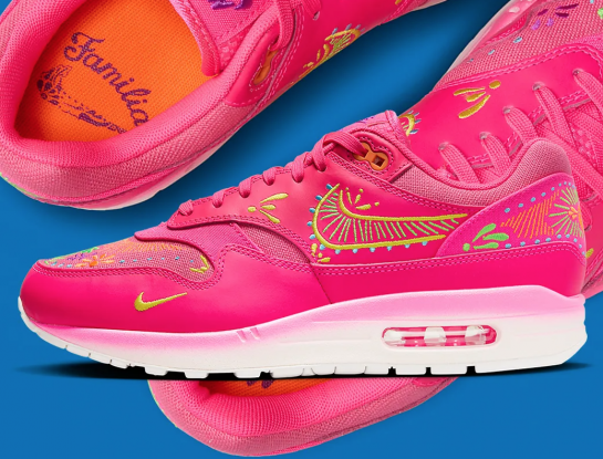 Nike celebra el Día de los Muertos con las fabulosas zapatillas Air Max 1 Hyper Pink "Familia"