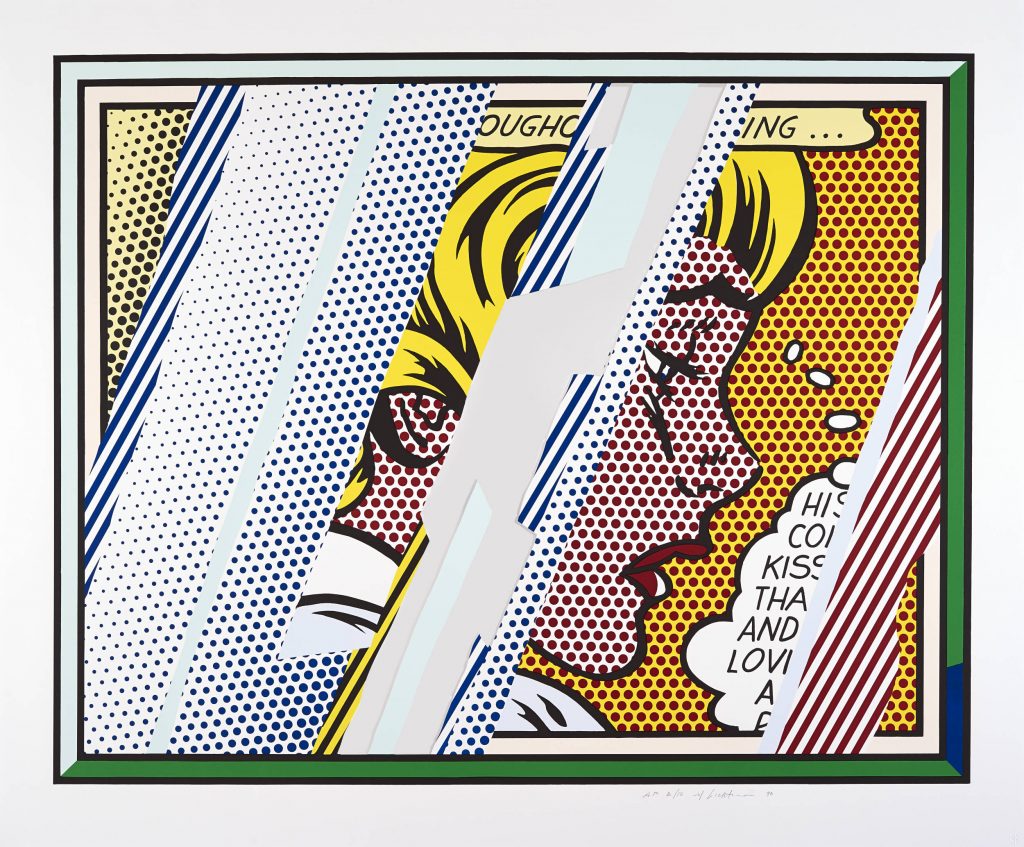Una mujer enamorada y melancólica del universo femenino de Roy Lichtenstein. 
