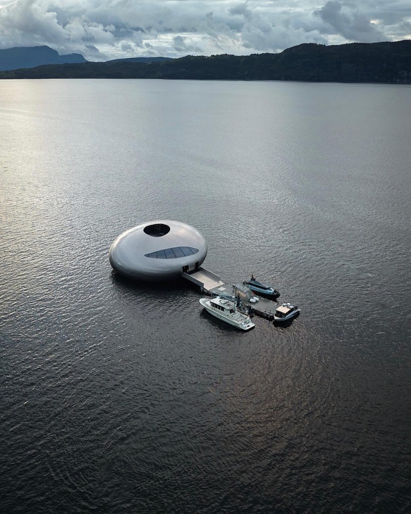El edificio flotante símbolo de Noruega ocupa más de 100 metros cuadrados. 