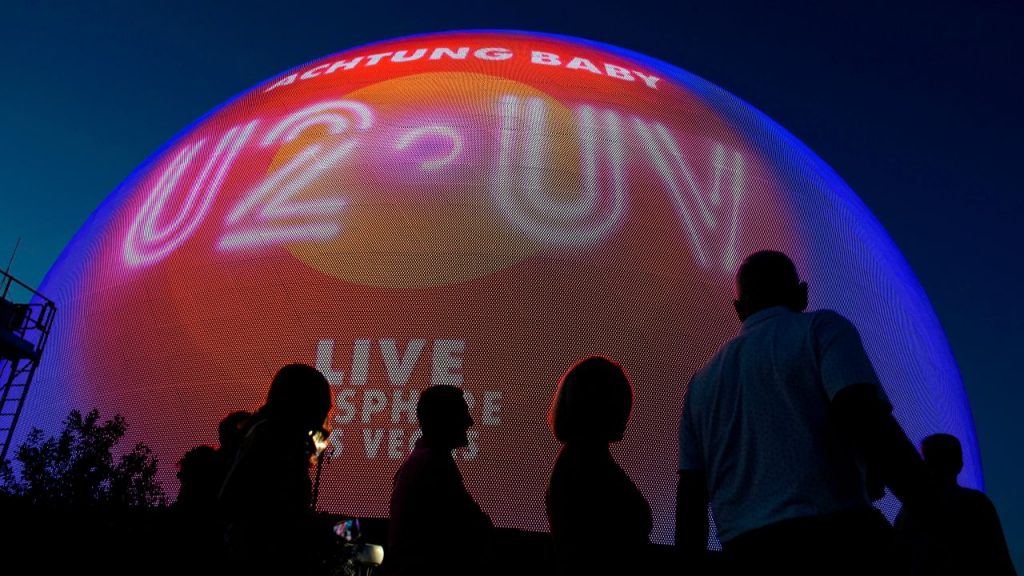 U2 estrenó el fabuloso MSG Sphere de Las Vegas. 