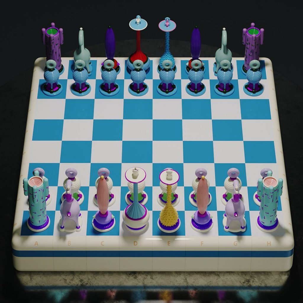 El ajedrez en el “universo Yoomoota”, creado x Us2BeBetter. 
