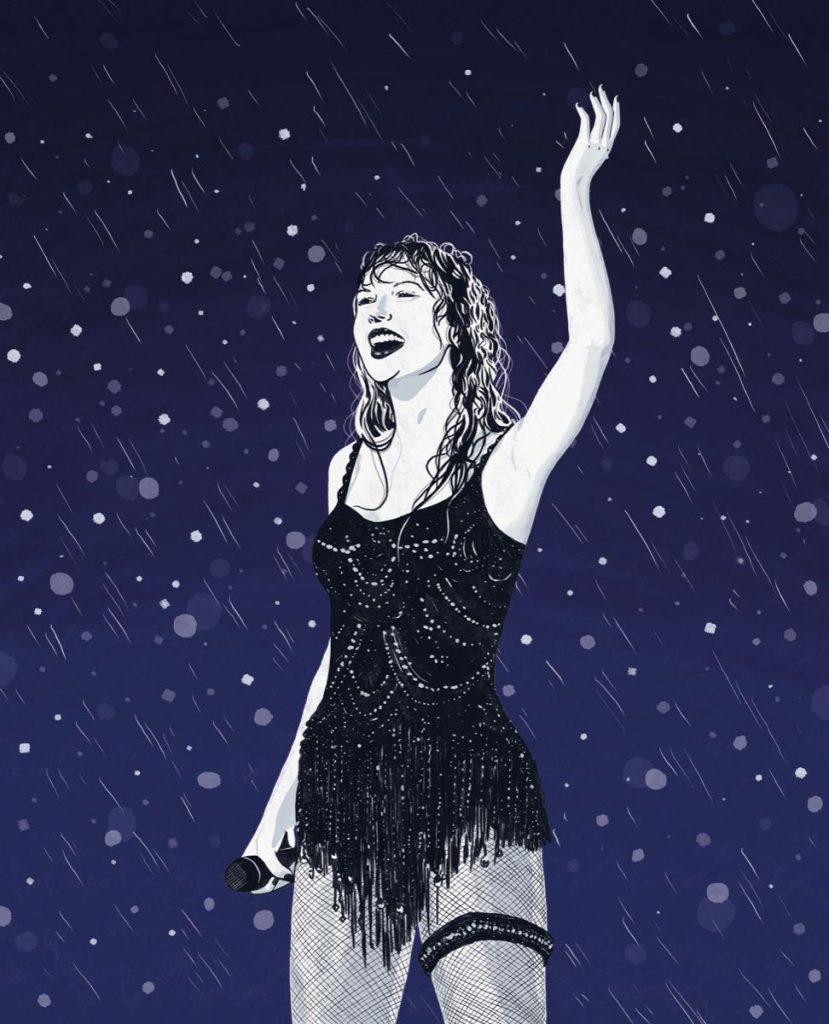 Taylor Swift en el libro “Taylor from the Vault”, por la ilustradora Azul Portillo. 
