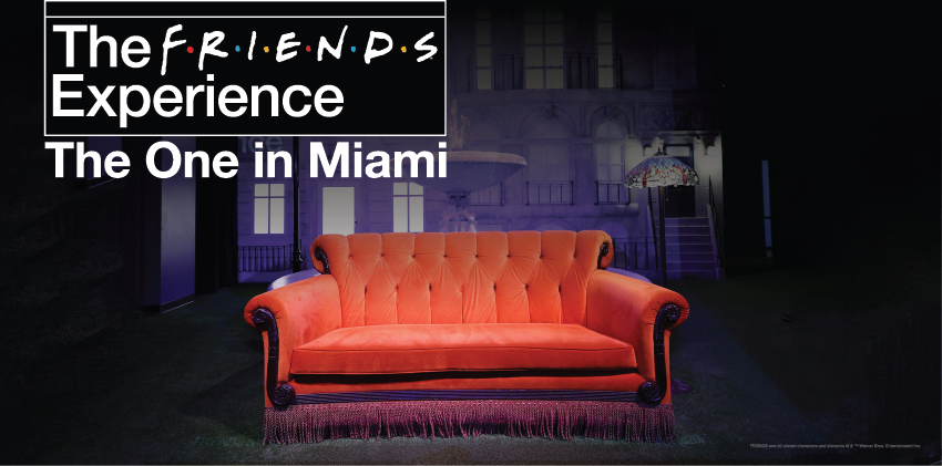 La imagen oficial de "The Friends Experience" en Miami. 