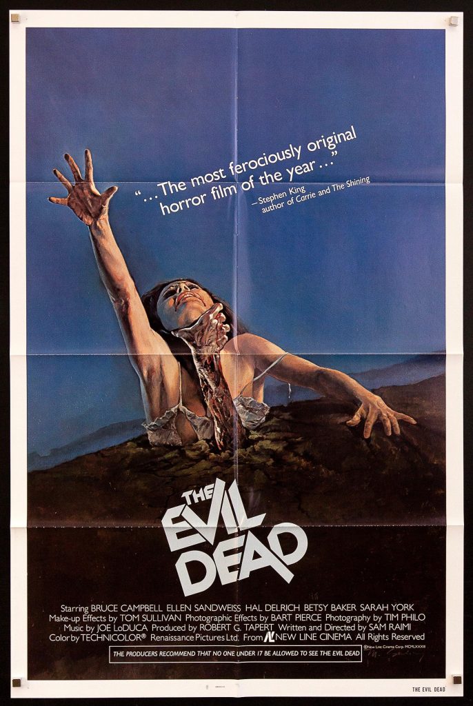 Póster de "The Evil Dead” (1981). 