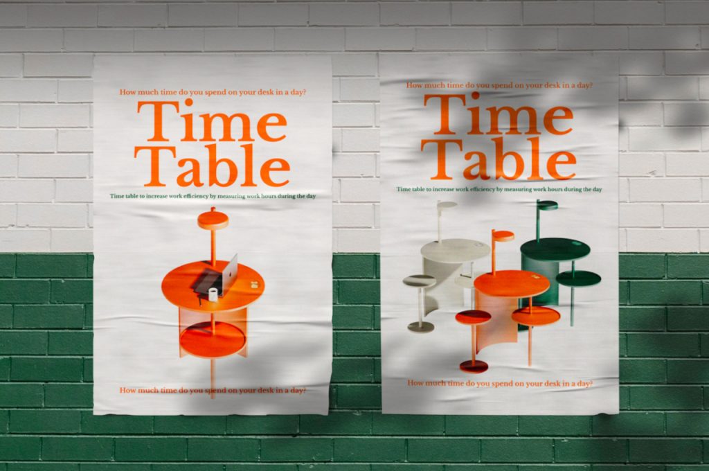 El diseñado Yunseo Jung concibió Time Table en base a círculos. 