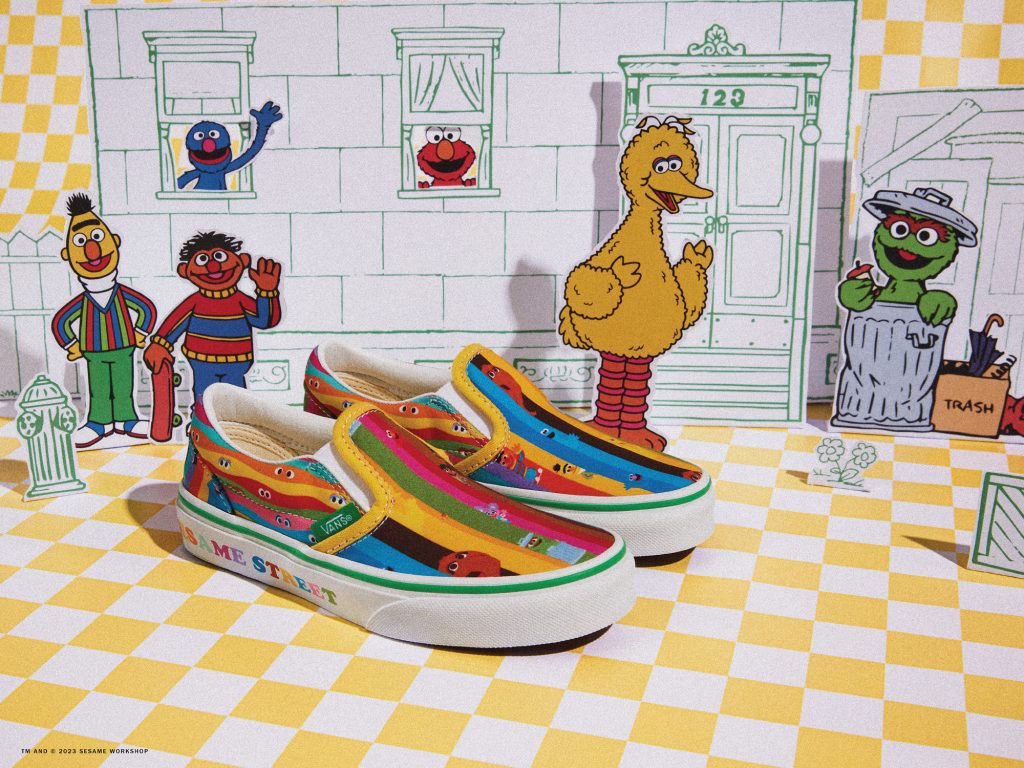 "El calzado más amigable del mundo", dice Vans sobre su colaboración con Plaza Sésamo. 