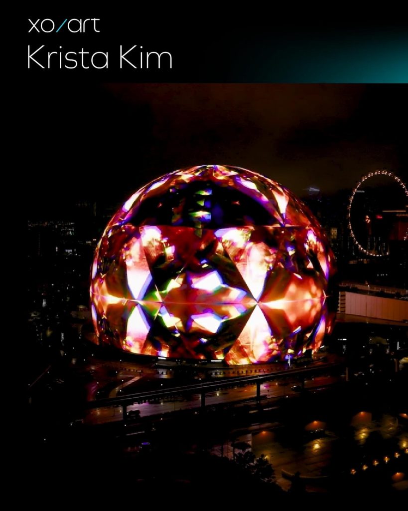 Krista Kim es la nueva artista de la serie XO/Art de Sphere de Las Vegas. 