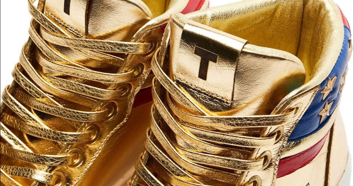 Gold high tops best sale