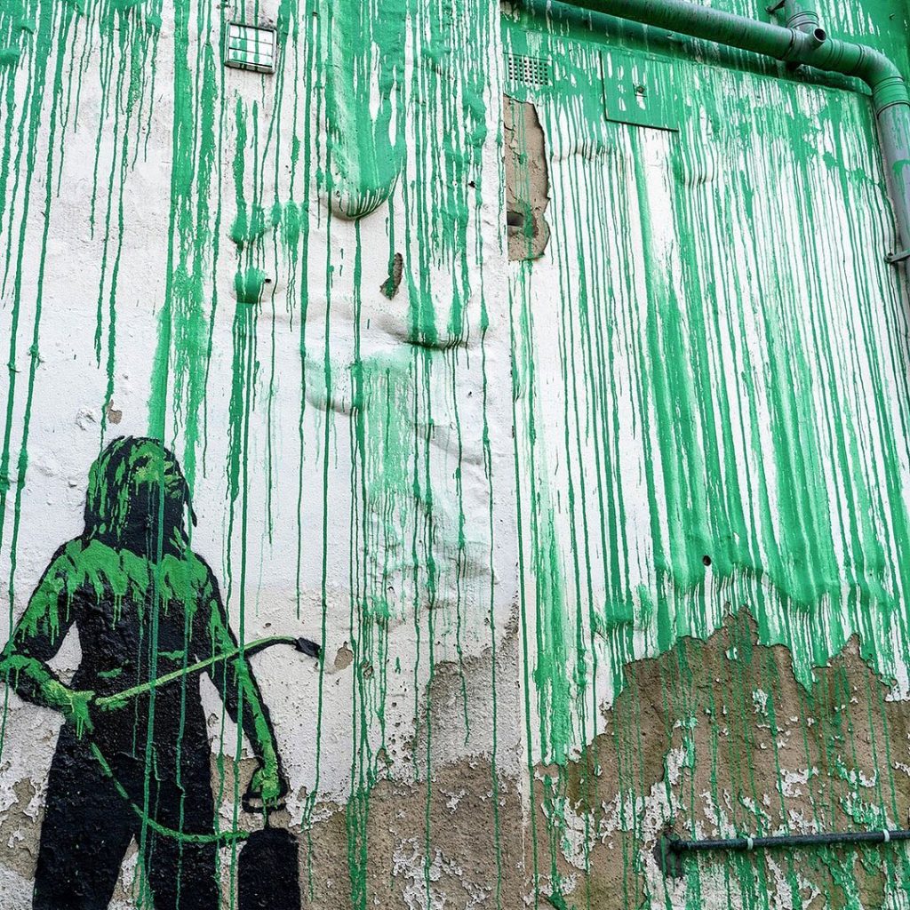 Banksy confirmó la autoría del "mural del árbol" en Londres. 