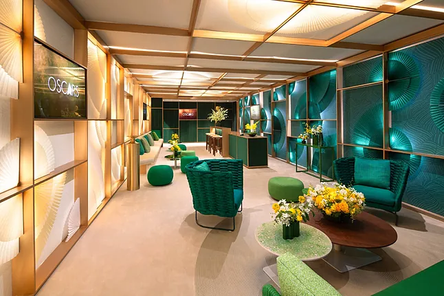 La Greenroom de Rolex, exclusiva para nominados y ganadores de los premios Oscars 2024.