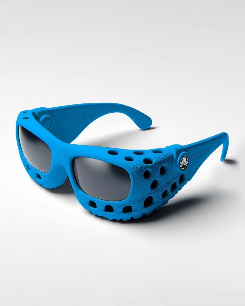 Davide Perella presentó diferentes combinaciones de colores del concepto de gafas de sol Crocs.
