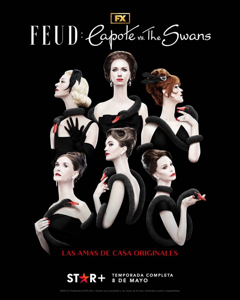 El póster de la serie "FEUD: Capote vs. The Swans" de Star+. 